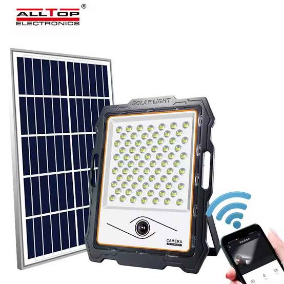 AllTop 200W Camera-Integrated Solar Flood Light