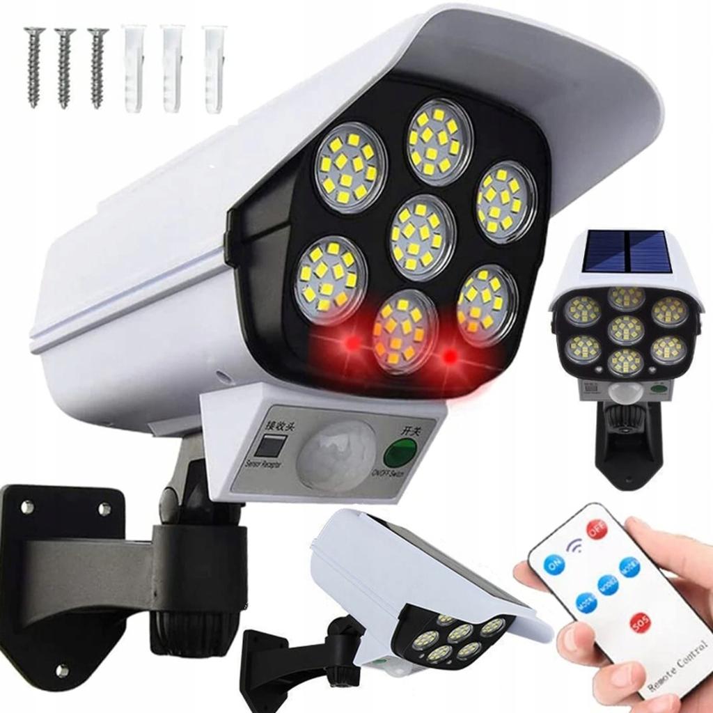 180W Dummy-Camera Solar Flood Light